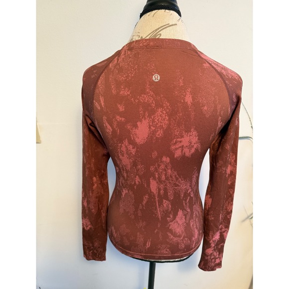 Lululemon Swiftly Tech LS Shirt 2.0 Race Length Shadow Bloom Brown Brier Rose 6 - Picture 1 of 8